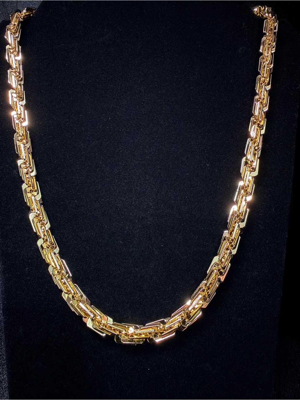 Milano Italy 14K Stamped Gold filled 24in 8MM Necklace Brand New Big Boy Piece